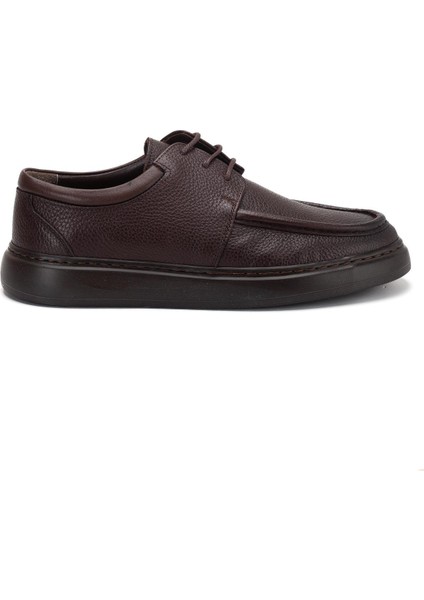 Hakiki Deri Erkek Casual Ayakkabı Kahverengi Bağlı Eva Taban modelleri