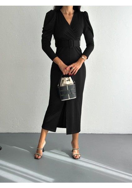 Ön Yırtmaç Detay Elbise fiyatları