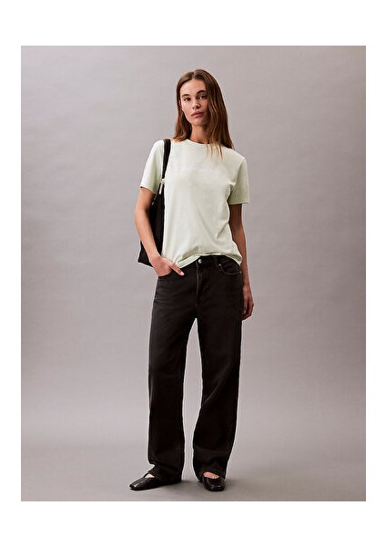 Kadın Haki Grafikli T-Shirt