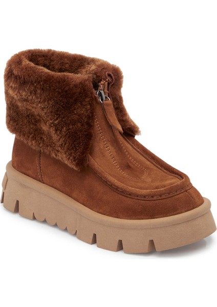 Taba Hakiki Süet Deri Kadın Casual Bot - K24K1BT67522-K59