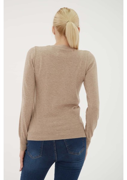 Regular Fit Bisiklet Yaka Kazak Bayan Kazak 25K0777K1 indirimleri