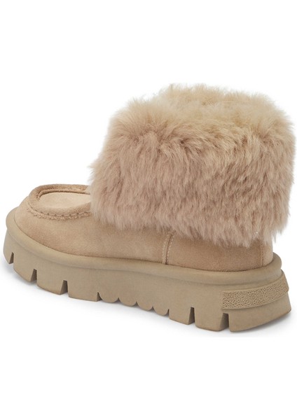 Bej Hakiki Süet Deri Kadın Casual Bot - K24K1BT67522-B79