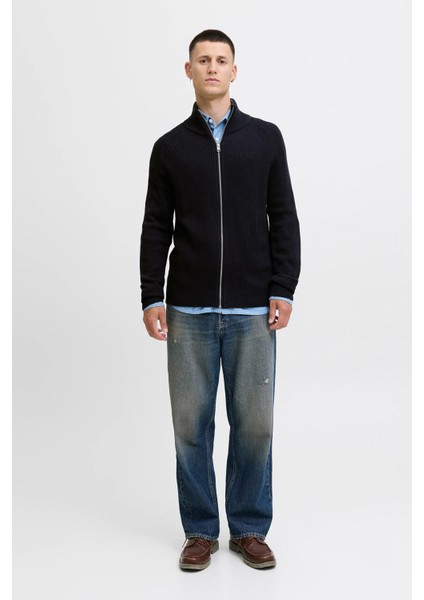 Jjpannel Pamuk Karışımlı Regular Fit Dik Yaka Hırka Erkek Hırka 12278920 fiyatları