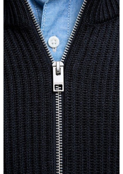 Jjpannel Pamuk Karışımlı Regular Fit Dik Yaka Hırka Erkek Hırka 12278920