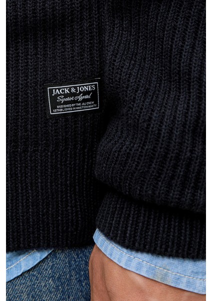 Jjpannel Pamuk Karışımlı Regular Fit Dik Yaka Hırka Erkek Hırka 12278920