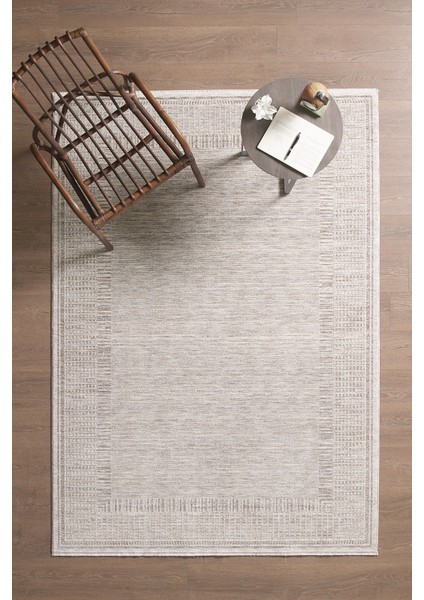 Olivia Premium Bambu Polyester Oturma Odası Salon Yatak Odası Halısı Eskitme Vintage Halı