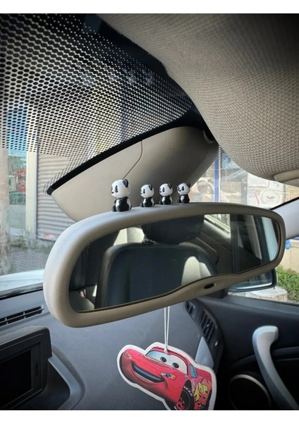 4 Parça Sevimli Panda Ailesi Dikiz Aynası Süsü - Ayna Süsü Araba Süsü Torpido Süsü Oto Aksesuar fiyatları