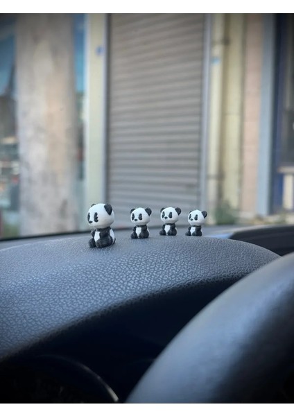 4 Parça Sevimli Panda Ailesi Dikiz Aynası Süsü - Ayna Süsü Araba Süsü Torpido Süsü Oto Aksesuar fırsatları