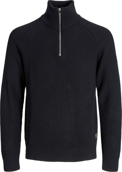 jjpannel Pamuk Karışımlı Regular Fit Yarım Fermuarlı Dik Yaka Kazak Erkek Kazak 12278919 fırsatları