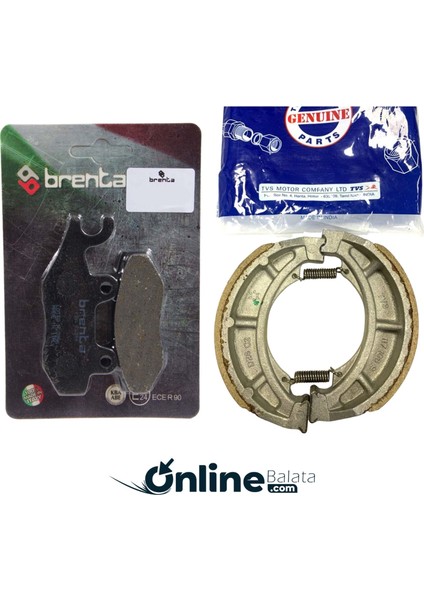Tvs Raider 125 Ön Arka Fren Balatası Takım Tvs Poşetli 115001