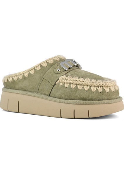 Kadın Terlik/ Panduf ( Ev ) MU.FW531001A Loak Mou Bounce Clog Metal Logo Laurel Oak fiyatları