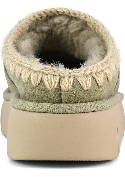 Kadın Terlik/ Panduf ( Ev ) MU.FW531001A Loak Mou Bounce Clog Metal Logo Laurel Oak fırsatları