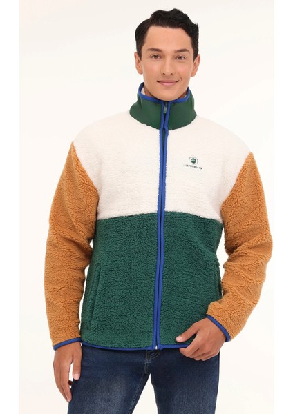 Regular Fit Dik Yaka Fermuaralı Ceket Erkek Ceket 6LE67 5pr