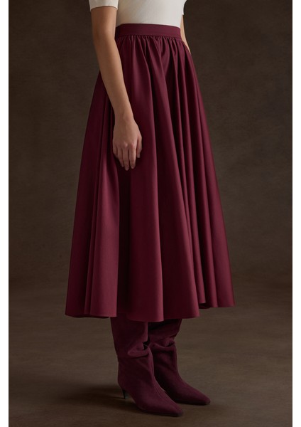 Büzgülü Kloş Cotton Etek modelleri