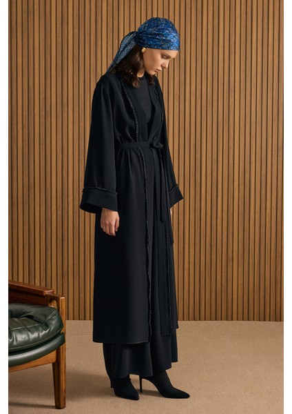 Boncuk ve Ip Işlemeli Kimono