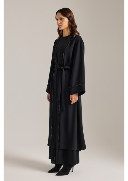 Boncuk ve Ip Işlemeli Kimono