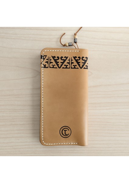 El Yapımı Hakiki Kahverengi Deri Erkek Cüzdan - Türk Halısı Desenli Yakma Sanatı Vegetable-Tanned Dana Derisi - Kültürel ve Sanatsal El Işçiliği Tasarım indirimleri