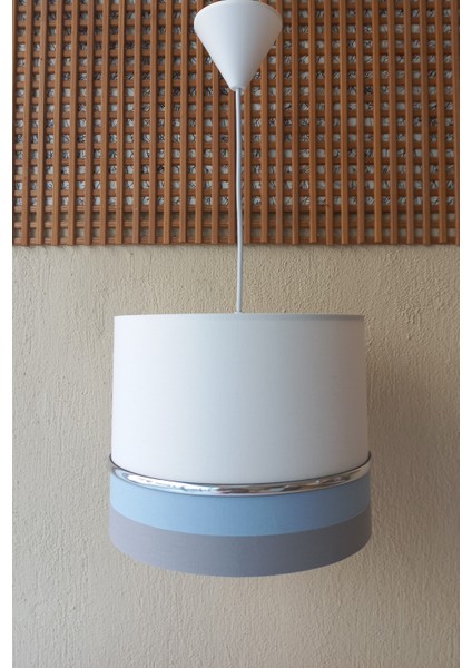 Beyaz Gri Mavi M-0347 Kumaş Kaplama Salon Oturma Odası Yatak Odası Genç ve Çocuk Odası Avize fiyatları