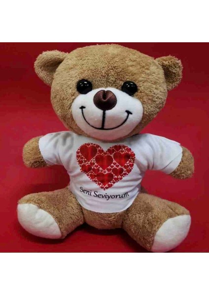 Seni Seviyorum Tişörtlü Peluş Ayıcık fiyatları