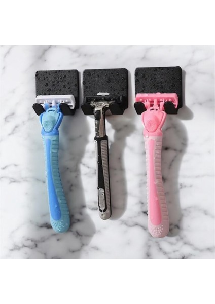 10'lu Paket Permatik Tutucu - Banyo Düzenleyici - Jilet Tutucu Aparat - Çok Amaçlı Banyo Askısı.