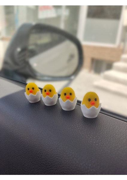 4'lü Civciv Seti Dikiz Aynası Süsü Ayna Süsü Araba Süsü Torpido Süsü Oto Aksesuar Hediyelik Eşya fırsatları