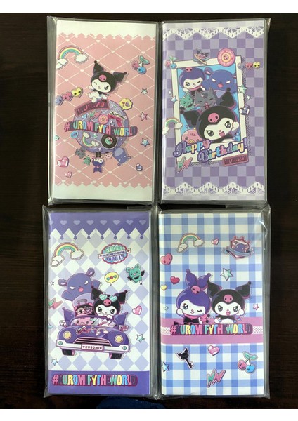 Kuromi Not Defteri Pırıltılı 96X172 mm 1 Adet Asorti