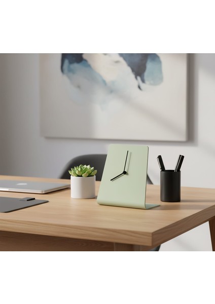 Minimalist Ofis ve Ev Için Dekoratif Metal Masaüstü Saati modelleri
