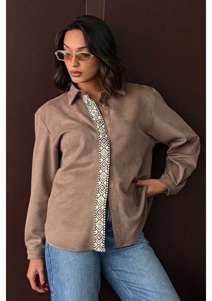 Şerit Kahve Gömlek modelleri