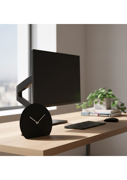 Minimalist Ofis ve Ev Için Dekoratif Metal Masaüstü Saati