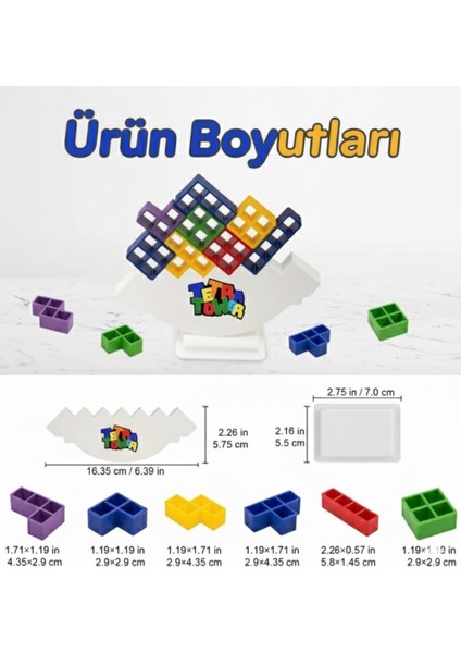 Tetra Kule Denge Oyuncağı Eğitici Kutu Oyuncak Tetris Kule Tetra Tower modelleri