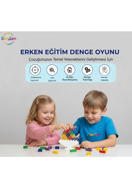 Tetra Kule Denge Oyuncağı Eğitici Kutu Oyuncak Tetris Kule Tetra Tower fırsatları