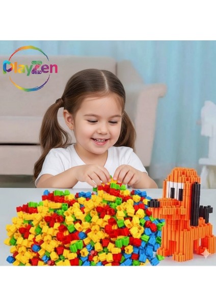 Master Tiktak Bloklar – 120 Parça Çok Renkli Yapı Seti (3 Yaş+ Eğitici & Çıt Çıt)