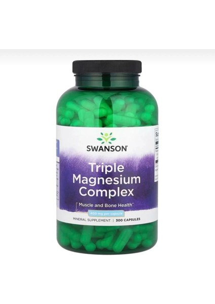 Swanson Triple Magnesium Complex 420 Mg 250 Kapsül