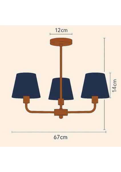 🟠 Nuda Light Coppernight Trio Sarkıt Lamba indirimleri