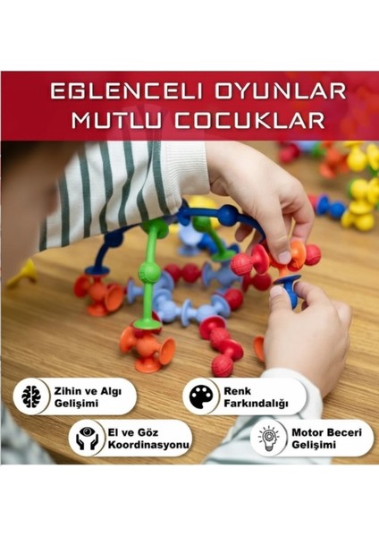 Vakum Molekül 25 Parça Yapı Taşları – Fidget & Duyusal Eğitici Oyuncak (3 Yaş+) modelleri