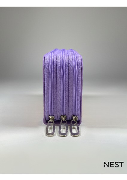 Sunii Deri Lila 3 Fermuarlı Kalemlik, Cüzdan, Kadın Cüzdanı indirimleri