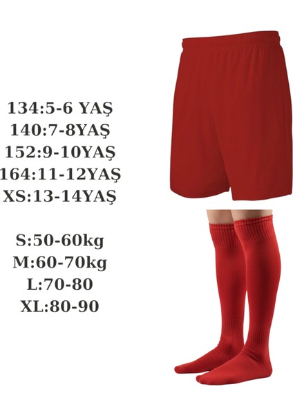Futbol Şortu ve Futbol Çorabı Seti