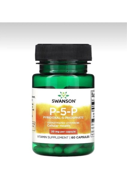 Swanson P-5-P 20 Mg 60 Kapsül