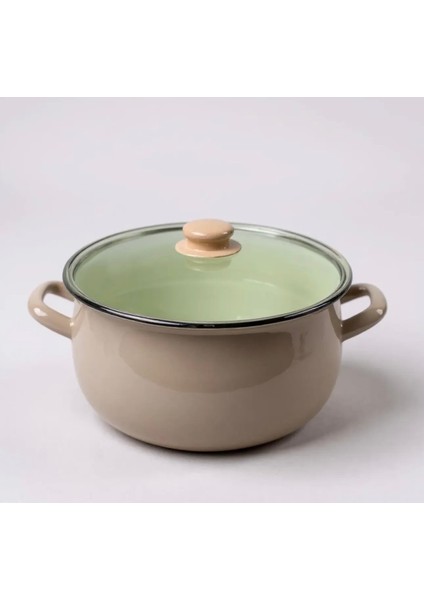 6 Litre Emaye Tencere Yoğurt Bakraç Saklama Tenceresi