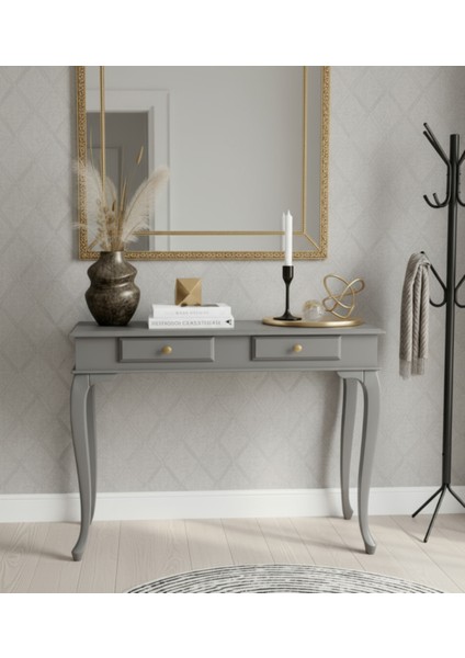 120 cm Masif Çekmeceli Lükens Gri Dresuar fiyatları