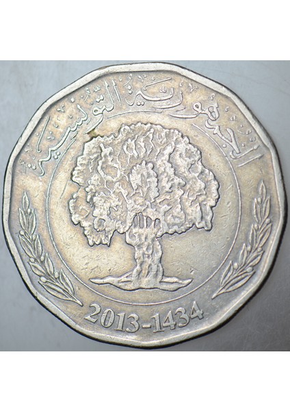 Tunus 2 Dinar 2013. modelleri