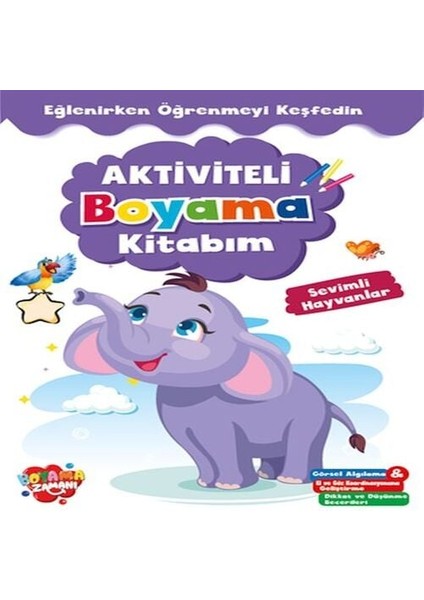 Aktiviteli Boyama Kitabı Sevimli Hayvanlar