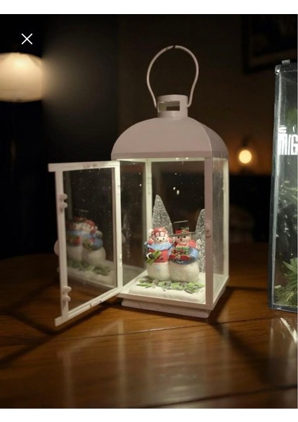 Yılbaşı Sokak Feneri Beyaz Işıklı 35 cm fiyatları