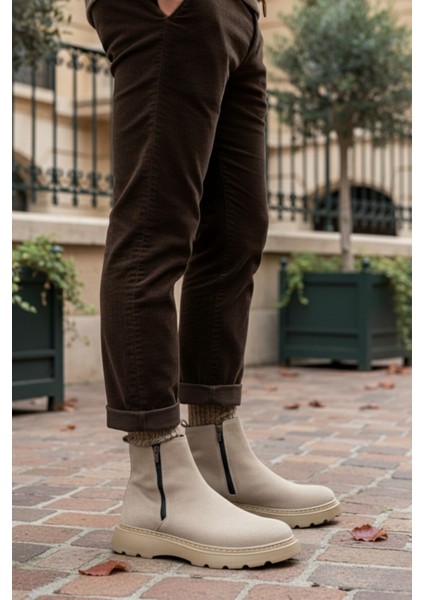 Chelsey Hakiki Deri Çift Fermuarlı Erkek Kışlık Bot fırsatları