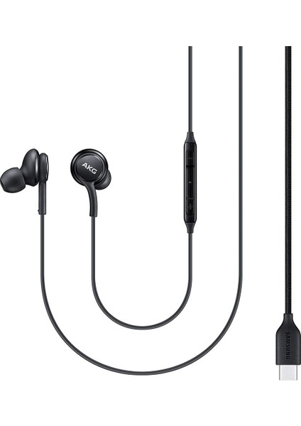 Iphone 15 16 17 Plus Air Pro Pro Max Ile Uyumlu Type-C Mikrofonlu Kablolu Kulaklık