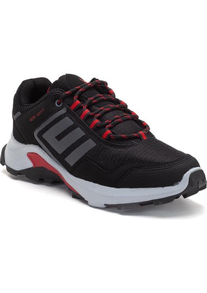 Erkek Treking Spor Ayakkabı Siyah Kırmızı Ithal Su Geçirmez Bağcıklı fırsatları