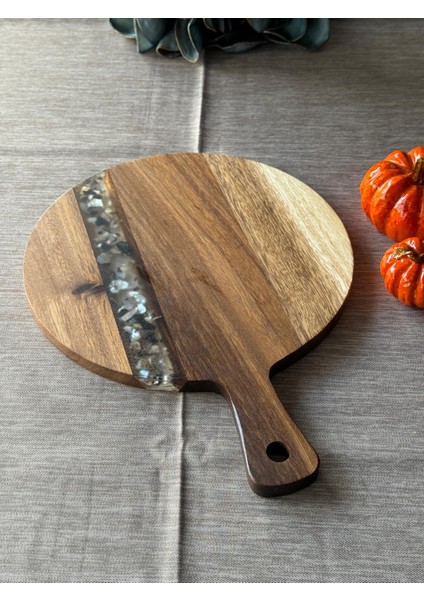 Akasya Yuvarlak Küçük Boy Kesme Tahtası modelleri