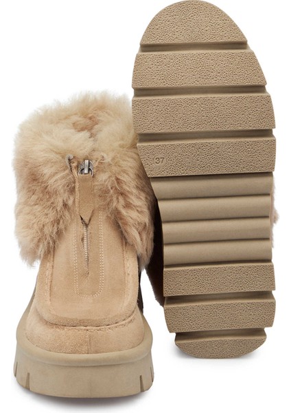 Bej Süet Deri Kadın Casual Bot - K24K1BT67522-B79 fırsatları