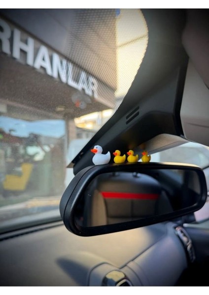 4lü Sevimli Ördek Ailesi Torpido Aksesuarı Araç Içi Süs Masa Üstü Dekor