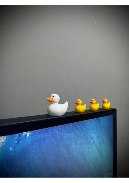 4lü Sevimli Ördek Ailesi Torpido Aksesuarı Araç Içi Süs Masa Üstü Dekor modelleri